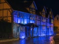 William Shakespeare`s Birthplace at Christmas.